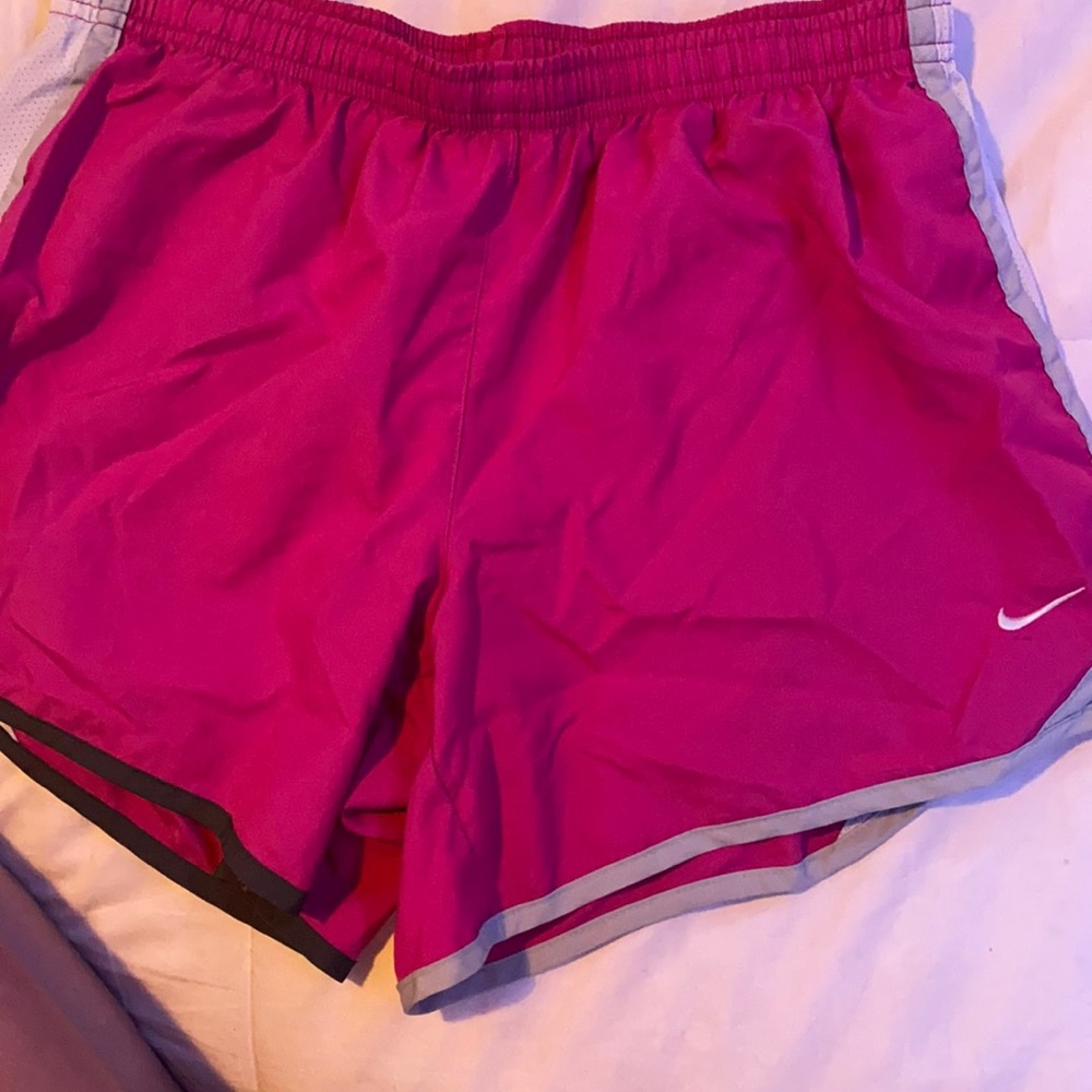 pink/purple nike shorts girls extra large